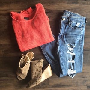Orange sweater